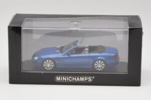 Mercedes SL R230 Tanzanite Син Minichamps 1:43 B66962250 Метал — снимка 4 от 4