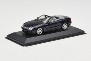 Mercedes SL500 R129 Dark Blue Metallic Minichamps 1:43 SL001 Метал — снимка 2 от 4