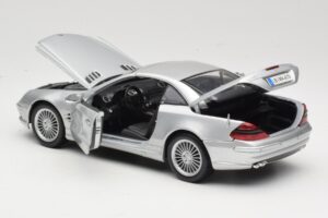 Mercedes SL55 AMG R230 Сребрист Maisto 1:18 36894 Метал — снимка 5 от 8