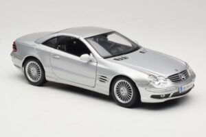 Mercedes SL55 AMG R230 Сребрист Maisto 1:18 36894 Метал — снимка 6 от 8