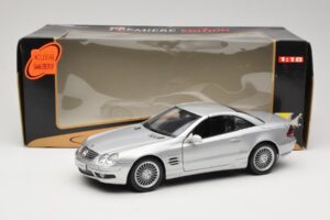 Mercedes SL55 AMG R230 Сребрист Maisto 1:18 36894 Метал — снимка 8 от 8