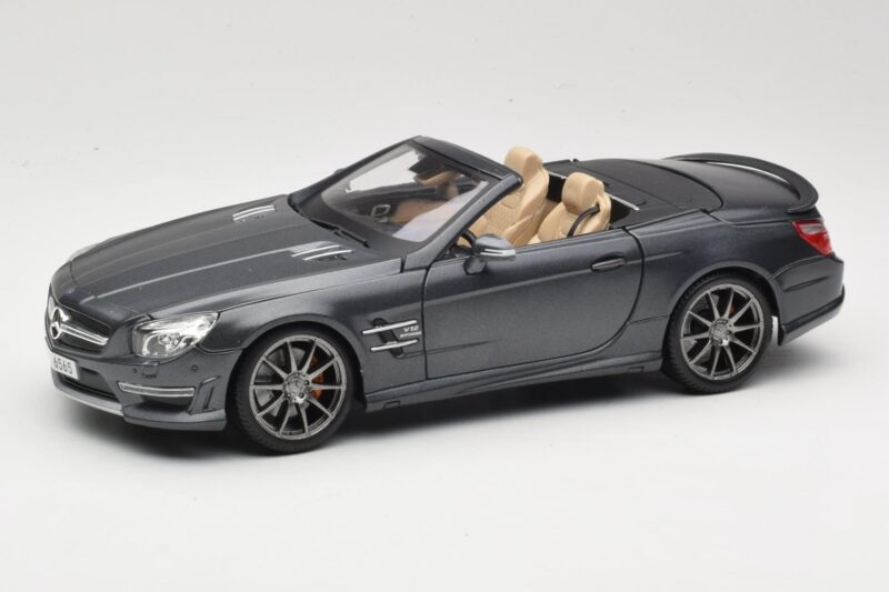 Mercedes SL65 AMG Black Series R230 Matte Black Maisto 1:18 36198 Метал