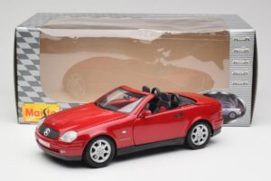Mercedes SLK 230 R170 Червен Maisto 1:18 56023 Метал — снимка 9 от 9