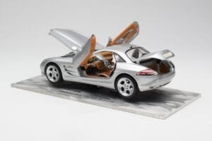 Mercedes SLR Vision Сребрист Лимитирана Серия С Алуминиева Основа Bburago 1:18 B66962102 Метал — снимка 5 от 8