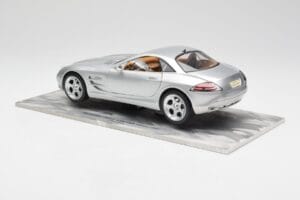 Mercedes SLR Vision Сребрист Лимитирана Серия С Алуминиева Основа Bburago 1:18 B66962102 Метал — снимка 7 от 8