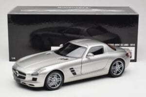 Mercedes SLS AMG C197 Matt Сребрист Minichamps 1:18 100039029 Метал — снимка 8 от 8
