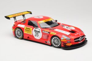 Mercedes SLS AMG GT3 #35 T. Heyer / T. Jager 24 Hours of Spa 2011 Minichamps 1:18 B66960196 Метал — снимка 4 от 6