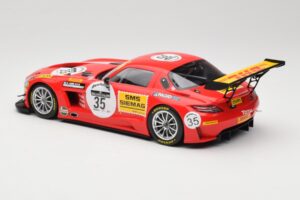 Mercedes SLS AMG GT3 #35 T. Heyer / T. Jager 24 Hours of Spa 2011 Minichamps 1:18 B66960196 Метал — снимка 5 от 6