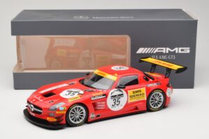 Mercedes SLS AMG GT3 #35 T. Heyer / T. Jager 24 Hours of Spa 2011 Minichamps 1:18 B66960196 Метал — снимка 6 от 6
