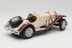 Mercedes SSK Бежов & Тъмночервен Bburago 1:18 3009-M4 Метал — снимка 2 от 6