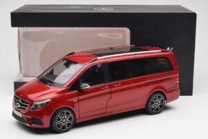 Mercedes V-Class W447 Designo Hyacinth Червен Металик Norev 1:18 B66004166 Метал — снимка 7 от 7