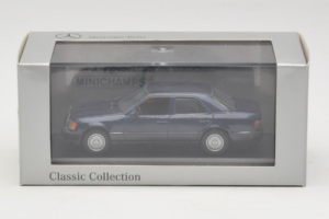 Mercedes W124 Тъмно Син Minichamps 1:43 MB006 Метал — снимка 4 от 4