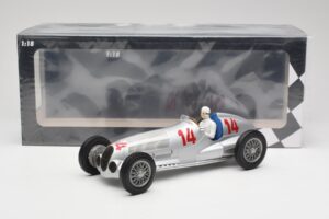 Mercedes W125 #14 Daimler-Benz AG M. von Brauchitsch 2nd Place German GP 1937 Minichamps 1:18 155373114 Метал — снимка 6 от 6