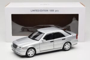 Mercedes C36 AMG W202 Silver Metallic Norev 1:18 183380 Метал — снимка 8 от 8