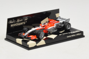 MF1 M16 #18 T. Monteiro MF1 Racing Showcar 2006 Minichamps 1:43 400060088 Метал — снимка 2 от 5