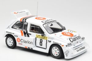 MG Metro 6R4 #8 P. Eklund / D. Whittock Rally Finland 1986 Sun Star 1:18 5536 Метал — снимка 6 от 8