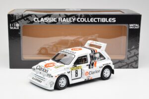 MG Metro 6R4 #8 P. Eklund / D. Whittock Rally Finland 1986 Sun Star 1:18 5536 Метал — снимка 8 от 8