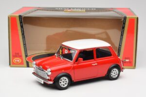Mini Cooper Червен Bburago 1:18 3379 Метал — снимка 8 от 8
