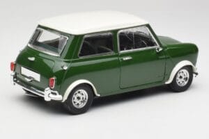Mini Cooper S British Racing Зелен & Old English Бял Solido 1:18 8021 Метал — снимка 3 от 8