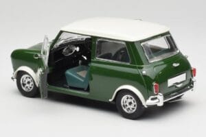 Mini Cooper S British Racing Зелен & Old English Бял Solido 1:18 8021 Метал — снимка 5 от 8