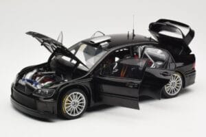 Mitsubishi Lancer Evolution WRC Plain Body Черен AUTOart 1:18 80528 Метал — снимка 2 от 8