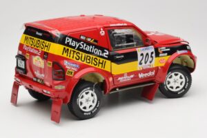 Mitsubishi Pajero Rallye Raid #205 Paris-Dakar Rally 2001 Solido 1:18 9022 Метал — снимка 3 от 8
