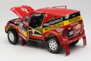 Mitsubishi Pajero Rallye Raid #205 Paris-Dakar Rally 2001 Solido 1:18 9022 Метал — снимка 5 от 8
