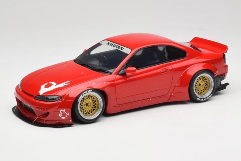 Nissan Silvia S15 Rocket Bunny Burning Red Otto 1:18 OT1115 Смола