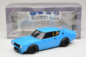 Nissan Skyline 2000 GT-R KPGC110 LB Works Син Otto 1:18 OT1210 Смола — снимка 2 от 6