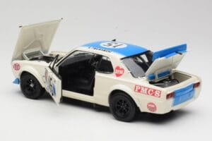 Nissan Skyline 2000GT-R KPGC10 #15 K. Takahashi Nissan Works JTCC 1972 Kyosho 1:18 08122B Метал — снимка 5 от 8