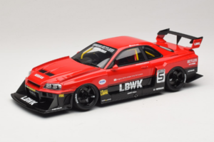 Nissan Skyline ER34 LB Super Silhouette Active Red GT Spirit 1:18 GT570 Смола