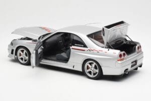 Nissan Skyline GT-R R33 R-Tune Сребрист AUTOart 1:18 77326 Метал — снимка 5 от 8