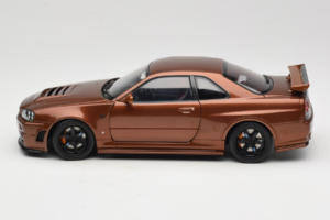 Nissan Skyline GT-R R34 Customized Metallic Bronze MotorHelix 1:18 M83414 Метал — снимка 4 от 8