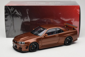 Nissan Skyline GT-R R34 Customized Metallic Bronze MotorHelix 1:18 M83414 Метал — снимка 8 от 8