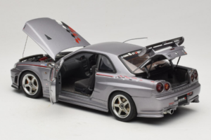 Nissan Skyline GT-R R34 Nismo S-Tune Сребрист AUTOart 1:18 77358 Метал — снимка 5 от 8