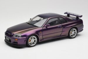 Nissan Skyline GT-R R34 V-Spec Midnight Лилав AUTOart 1:18 77305 Метал