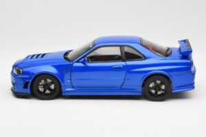 Nissan Skyline GT-R R34 NISMO Z-Tune Bayside Син AUTOart 1:18 77354 Композит — снимка 4 от 8