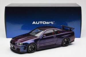 Nissan Skyline GT-R R34 NISMO Z-Tune Midnight Лилав III AUTOart 1:18 77464 Композит — снимка 8 от 8