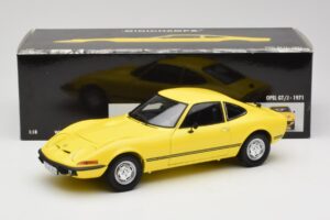 Opel GT/J Жълт Minichamps 1:18 180049021 Метал — снимка 8 от 8