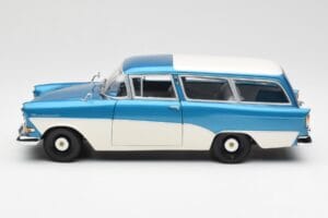 Opel Rekord P1 Caravan Синьо Металик Minichamps 1:18 180043210 Метал — снимка 4 от 8