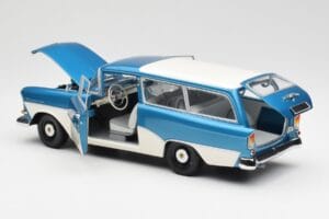 Opel Rekord P1 Caravan Синьо Металик Minichamps 1:18 180043210 Метал — снимка 5 от 8