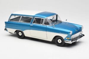 Opel Rekord P1 Caravan Синьо Металик Minichamps 1:18 180043210 Метал — снимка 6 от 8