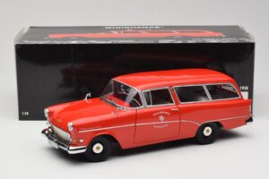 Opel Rekord P1 Caravan Feuerwehr Neuenkirchen Minichamps 1:18 180043291 Метал — снимка 8 от 8