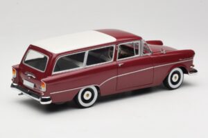 Opel Rekord P1 Caravan Червен Minichamps 1:18 180043211 Метал — снимка 3 от 8