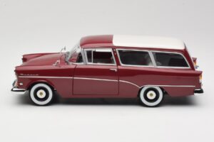 Opel Rekord P1 Caravan Червен Minichamps 1:18 180043211 Метал — снимка 4 от 8
