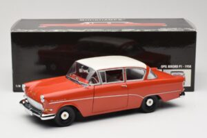 Opel Rekord P1 Червен Minichamps 1:18 180043201 Метал — снимка 8 от 8