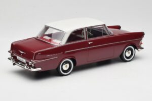 Opel Rekord P2 Тъмночервен & Бял BoS Models 1:18 BOS415 Смола — снимка 2 от 6