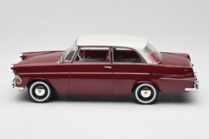Opel Rekord P2 Тъмночервен & Бял BoS Models 1:18 BOS415 Смола — снимка 3 от 6