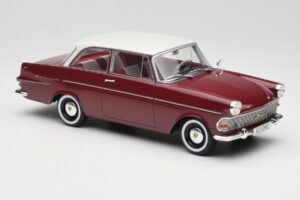 Opel Rekord P2 Тъмночервен & Бял BoS Models 1:18 BOS415 Смола — снимка 4 от 6