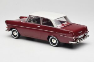 Opel Rekord P2 Тъмночервен & Бял BoS Models 1:18 BOS415 Смола — снимка 5 от 6